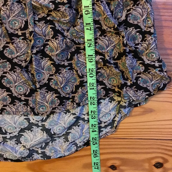 Daniel Rainn Purple Black Boho Peplum Top, EUC, S - Picture 10 of 16